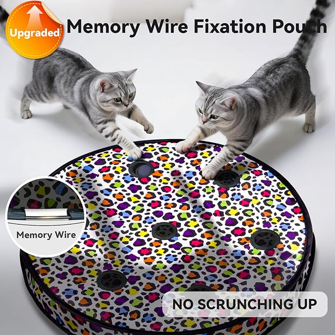 ORSDA Cat Toys for Indoor Cats, Interactive Activated Moving Ball in 7 Holes Mat - Image 2