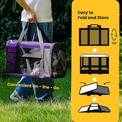 Cat Carrier Bag, Soft-Sided Pet Carriers - Image 4