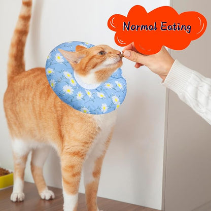 Cat Cone Collar Soft, Adjustable Cat Recovery Collars Kitten Cones to Stop - Image 4
