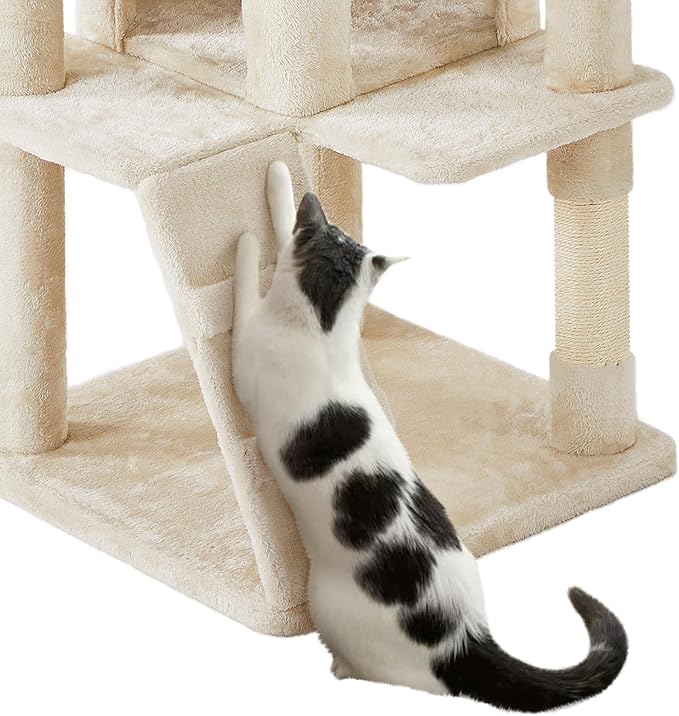 Yaheetech 70in Multi-Level Cat Tree Tall Cat Tower Cat Furniture - Image 7