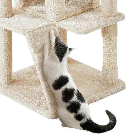 Yaheetech 70in Multi-Level Cat Tree Tall Cat Tower Cat Furniture - Image 7