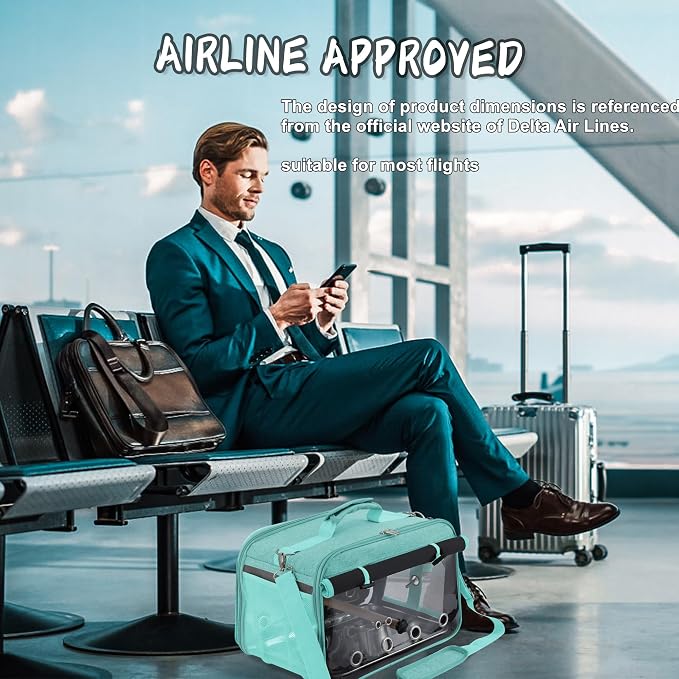 Suertree Bird Carrier Airline Approved, Bird Travel Cage - Image 2