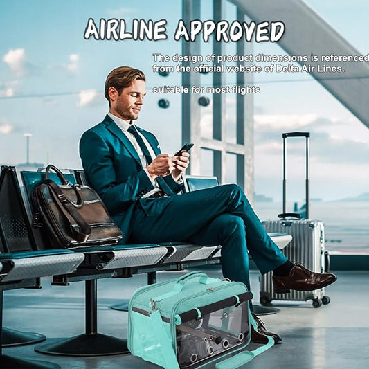 Suertree Bird Carrier Airline Approved, Bird Travel Cage - Image 2