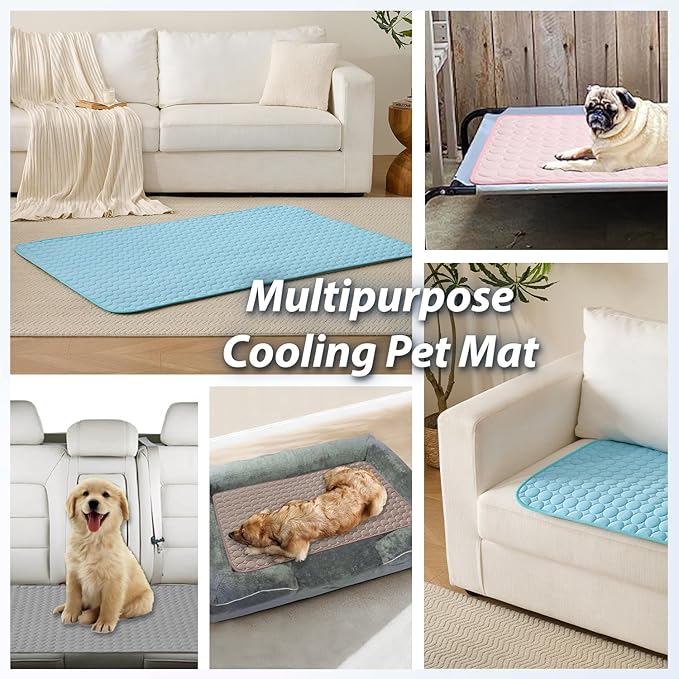 MICROCOSMOS Summer Cooling Mat & Sleeping Pad- Water Absorption Top, Easy Carry - Image 6