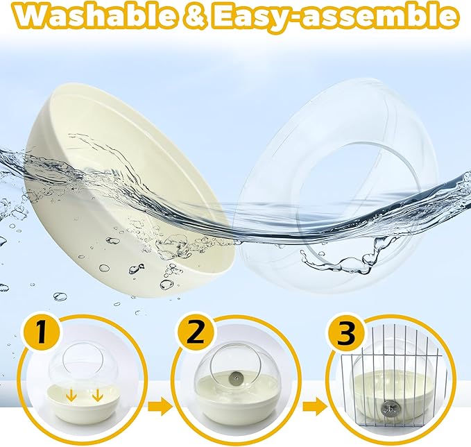 Bird Nest for Cage Bite-Resistant, Washable Clear Observation Small Bird House - Image 4