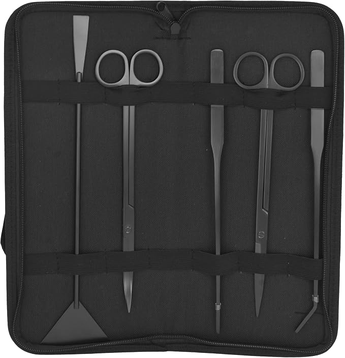 Mandala Crafts Black Stainless Steel Aquascaping Tools Kit – Aquarium Plant - Image 4