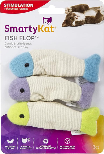 SmartyKat Fish Flop Crinkle Catnip Cat Toys - Image 7