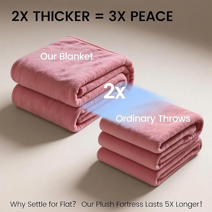 gogobunny Waterproof Bed Blanket, Reversible Sherpa Fleece Throw Blanket - Image 8