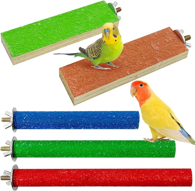 Hamiledyi 5 PCS Bird Perch Stand by Hamiledyi