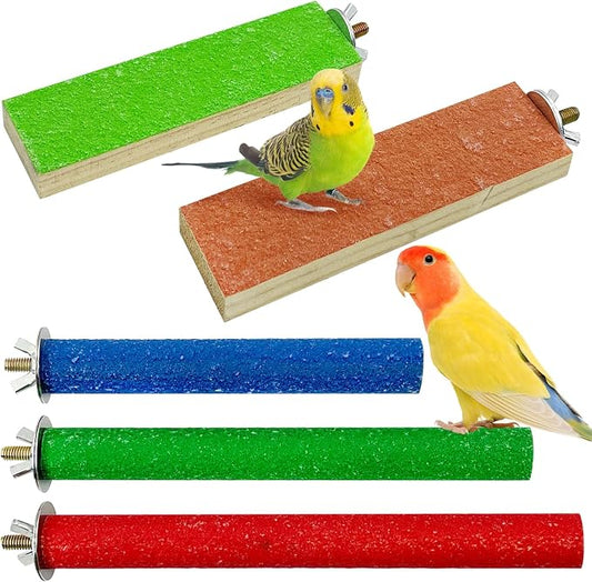 Hamiledyi 5 PCS Bird Perch Stand by Hamiledyi