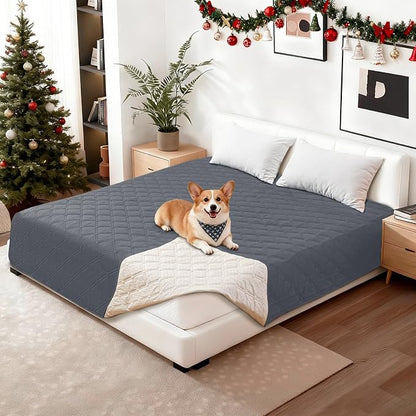 Waterproof Dog Bed Cover, Non-Slip Dog Blanket by CYCMACOHOME