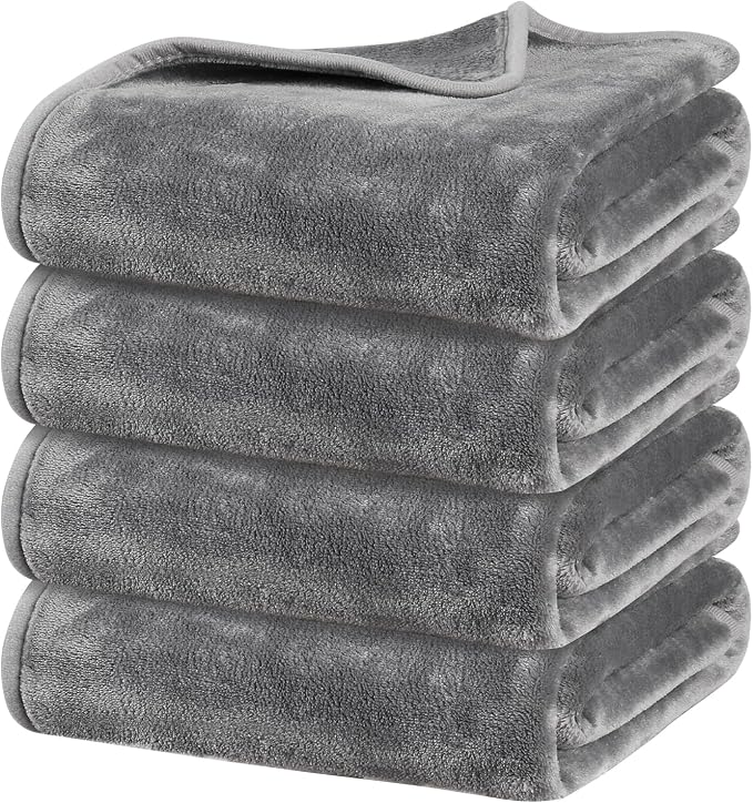 Onarway Dog Blanket Washable for Puppy: 4 Packs Dog Blankets 40”x28” by Onarway