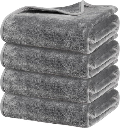 Onarway Dog Blanket Washable for Puppy: 4 Packs Dog Blankets 40”x28” by Onarway