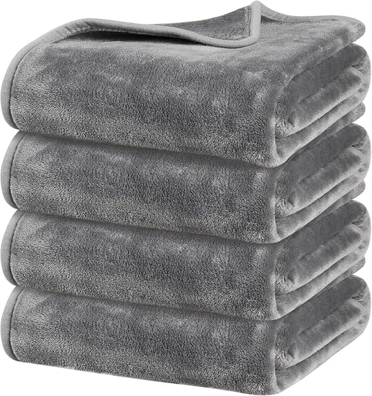 Onarway Dog Blanket Washable for Puppy: 4 Packs Dog Blankets 40”x28” by Onarway