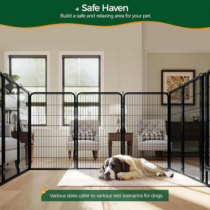 Yaheetech Dog Playpen Outdoor, 47 inch 32 Panels Dog Pen Indoor Heavy Duty - Image 4