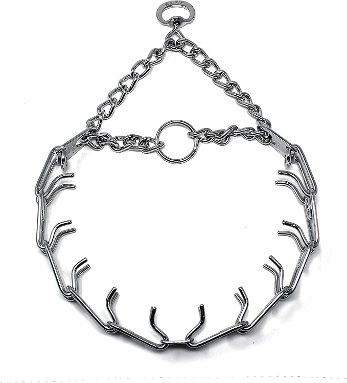 Herm Sprenger Prong Dog Training Collar, 22in x 3.0mm Medium, Ultra-Plus Chrome by HERMSPRENGER