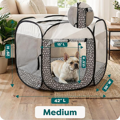 FurHaven Portable Pet Playpen for Dogs & Cats, Foldable Indoor Kitten Playpen - Image 3