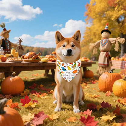 30 Pcs Halloween Thanksgiving Dog Bandanas Bulk Stitch Dog Bandanas - Image 7