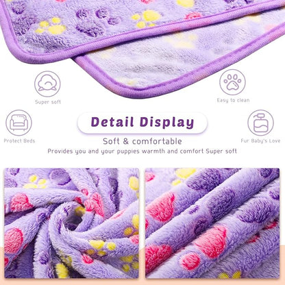 Tegeme 8 Pcs Fleece Dog Blankets - Image 2