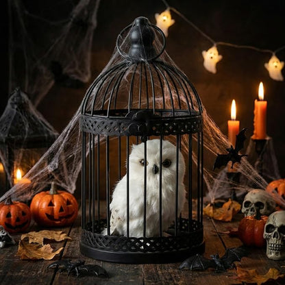 VELA LANTERNS Bird Cage Decor Candle Holder Lantern Decorative Table - Image 7