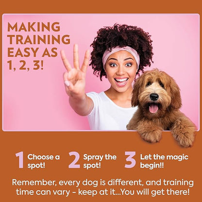OUT! PetCare Go Here Attractant Dog and Puppy Potty Training Spray, Safe & - Image 5