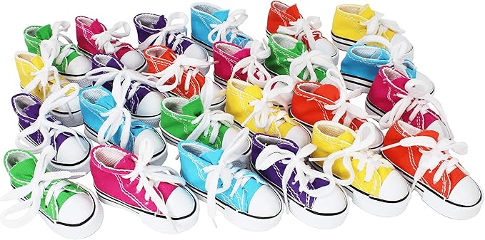 Bonka Bird Toys 24 Mini Sneakers Foot Beak Chew Throw Parrot Parakeet Quaker by BonkaBirdToys