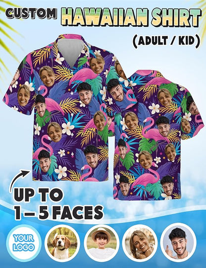 Custom Hawaiian Shirt with Face Photo Picture - Image 4