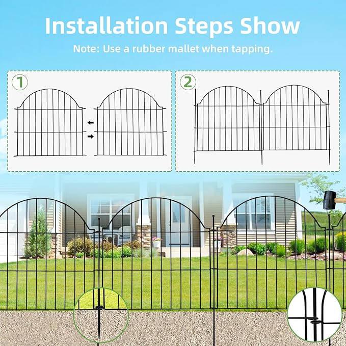 Decorative Metal Garden Fence - Image 3