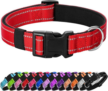 Reflective Dog Collar Padded by Penseepet