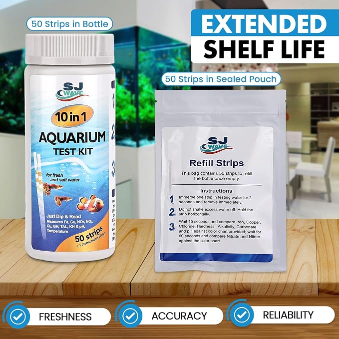 10 in 1 - Aquarium Test Strips | 100 Fast & Accurate Strips | Fish Tank - Image 4