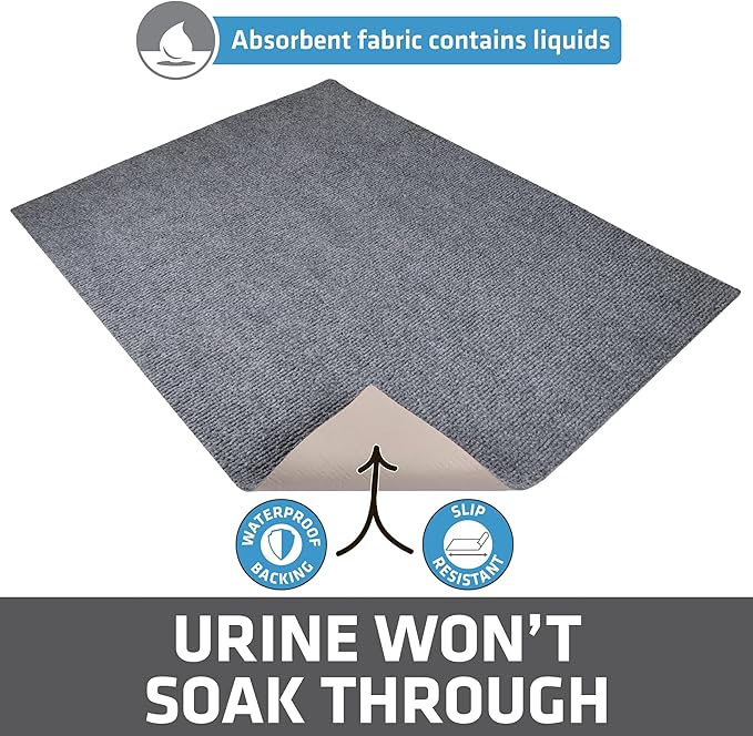 Drymate Cat Litter Box Mat, Litter Trapping Mat, Waterproof, Urine-Proof - Image 4