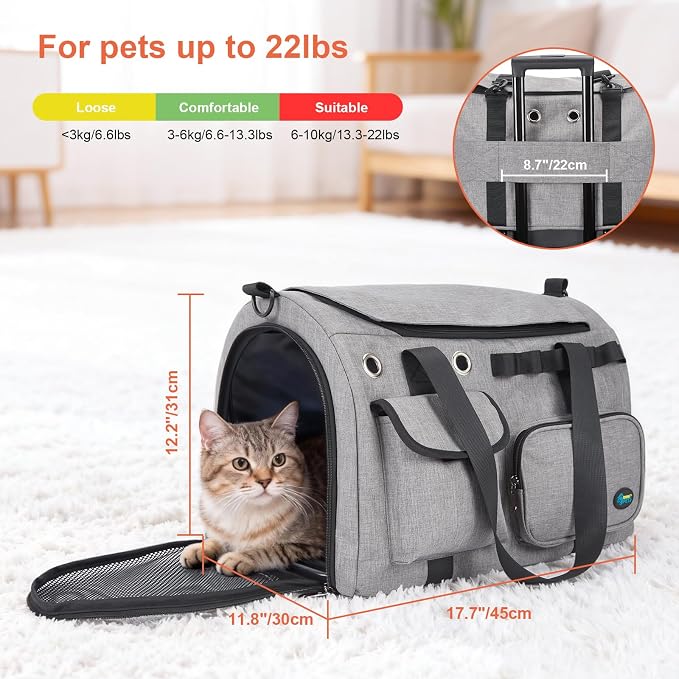 Ownpets TSA Airline Approved Large Pet Carrier, Soft Sided Cat Dog Carrier - Image 6