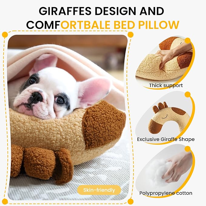 Dog Pillow - Soft Neck Pillow for Dogs, Washable Dog Calming Pillows for Better - Image 5