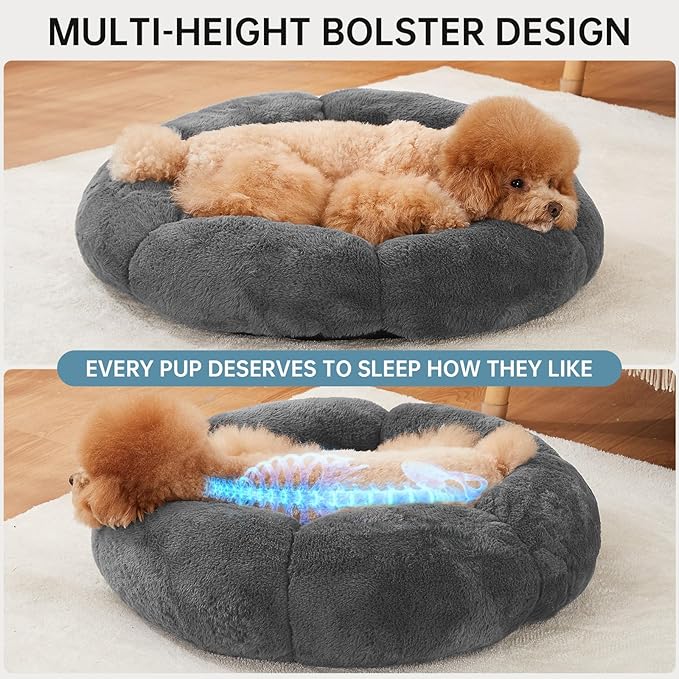 OhGeni 24 inches Calming Donut Dog & Cat Bed - Image 4