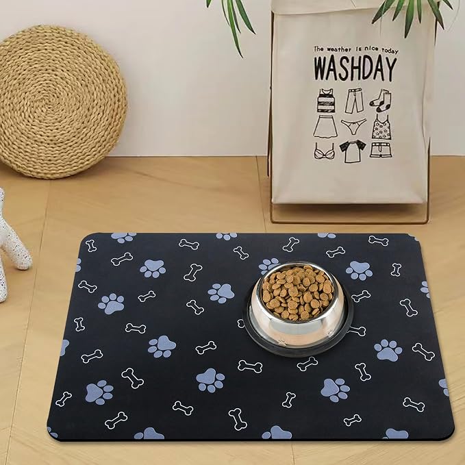 Pet Cat Dog Food Mat Non Slip Mat by EP+Jeans