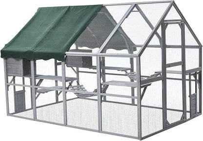 PeakPursuit Extra Large Cat Enclosure, 110 Inch Large Catio - Image 2