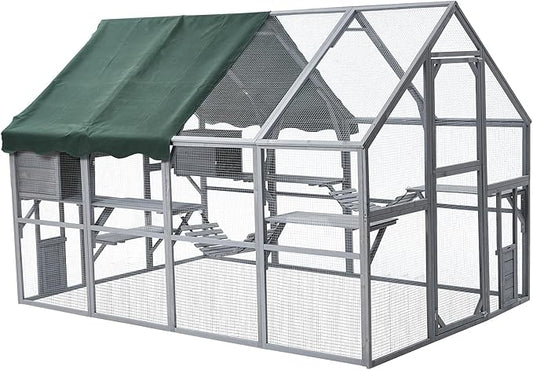 PeakPursuit Extra Large Cat Enclosure, 110 Inch Large Catio - Image 2