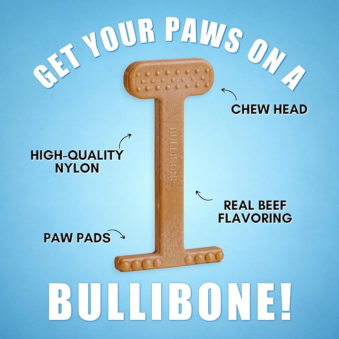 Bullibone Nylon Dog Chew Toy for Aggressive Chewers - Image 3