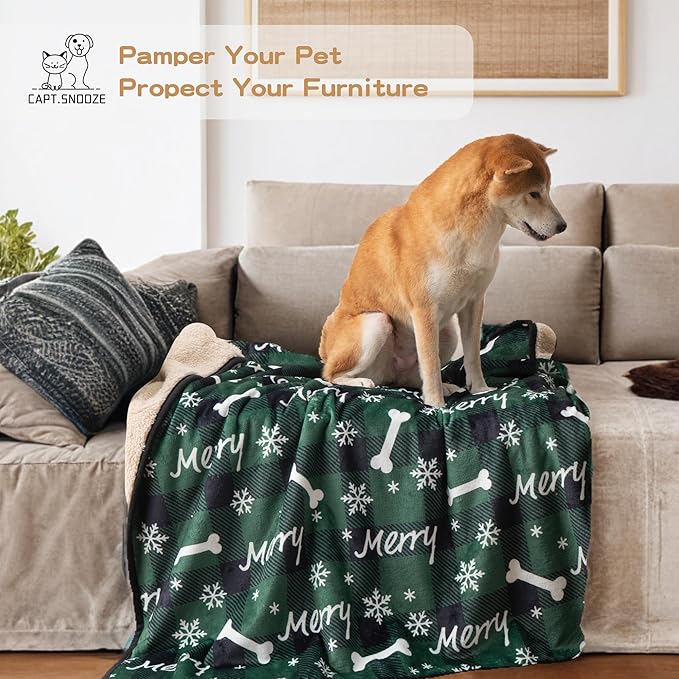 Waterproof Dog Blankets Pet Blanket 50"x60", Soft Fluffy Sofa Car Bed Protector - Image 6