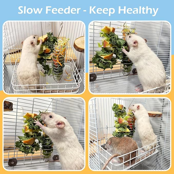 2Pcs Rat Enrichment Toys, 304 Stainless Steel Rat Foraging Toy - Image 6