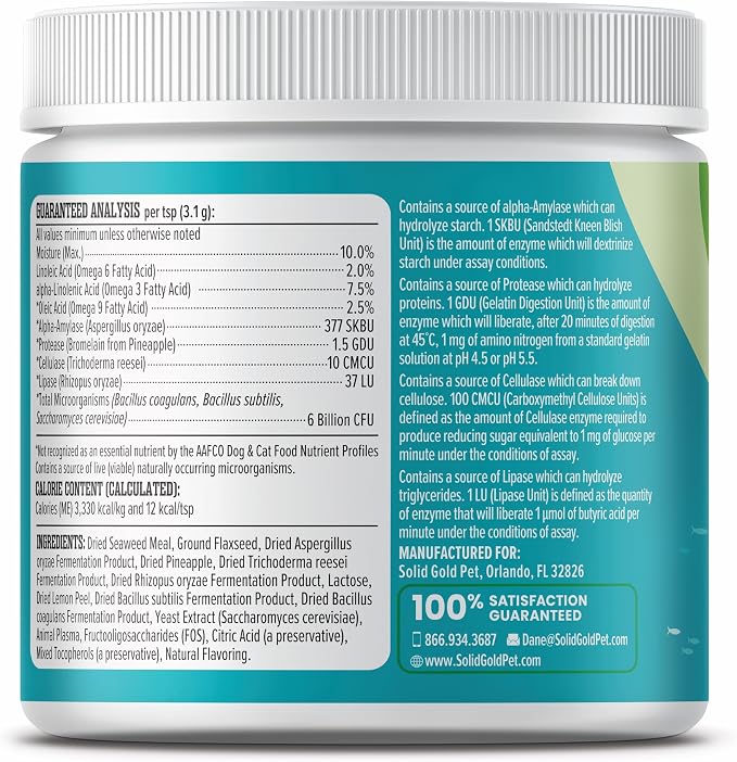 Solid Gold SeaMeal Cat Probiotic & Dog Probiotics - Image 6