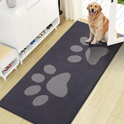 Buganda Dog Door Mat for Muddy Paws, Absorbent Dirt Trapper Washable Indoor by Buganda