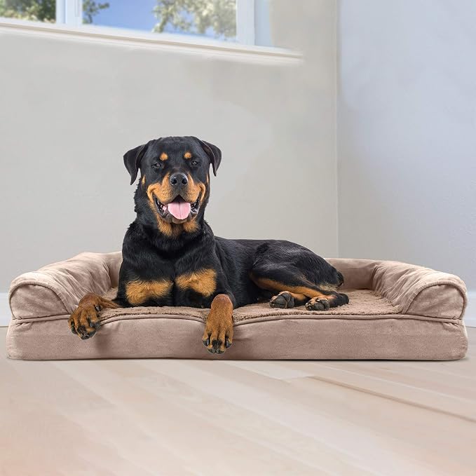 Furhaven Orthopedic Dog Bed for Large Dogs w/ Removable Bolsters & Washable - Image 3