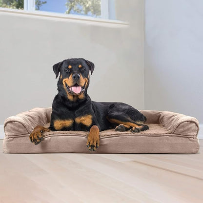 Furhaven Orthopedic Dog Bed for Large Dogs w/ Removable Bolsters & Washable - Image 3