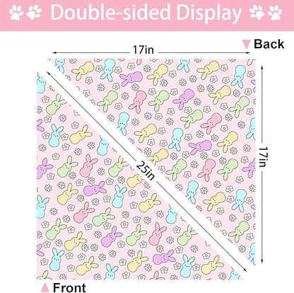 Easter Dog Bandana, 2 Pack Adjustable Holiday Party Pets Rabbit Easter Egg - Image 6