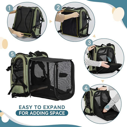Petsfit Cat Backpack Carrier, Dog Carrier Backpacks Expandable - Image 8