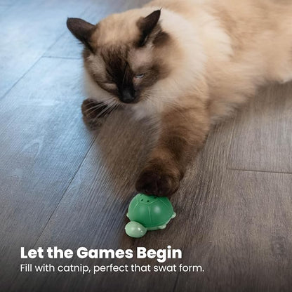 Catstages Wobble Turtle Catnip Diffuser Refillable Cat Toy - Image 7