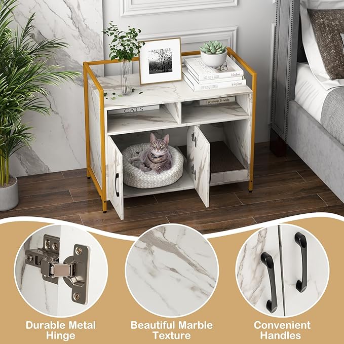 Giantex Cat Litter Box Enclosure - Image 4