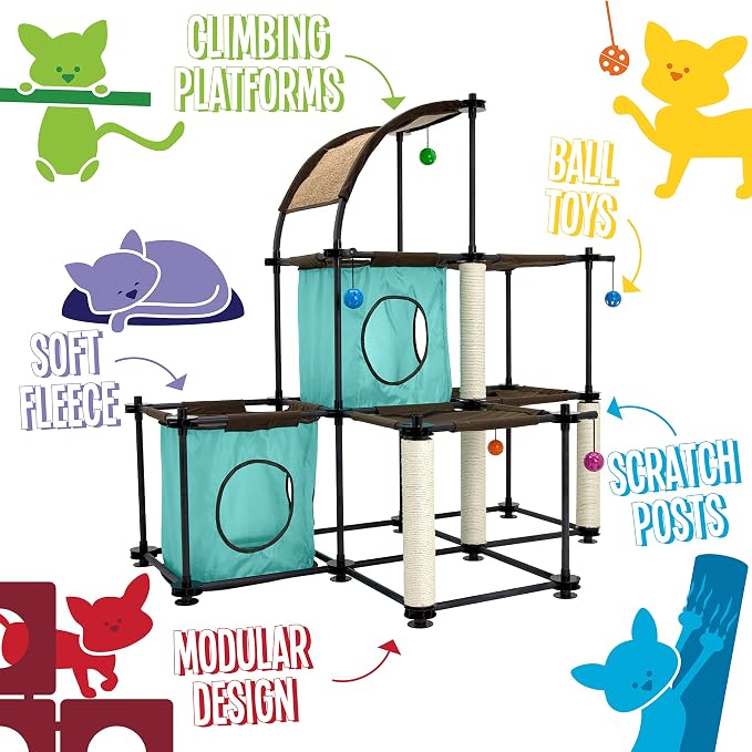 Kitty City Claw Indoor Mega Kit Cat Furniture, Corrugate Cat Scratcher - Image 6