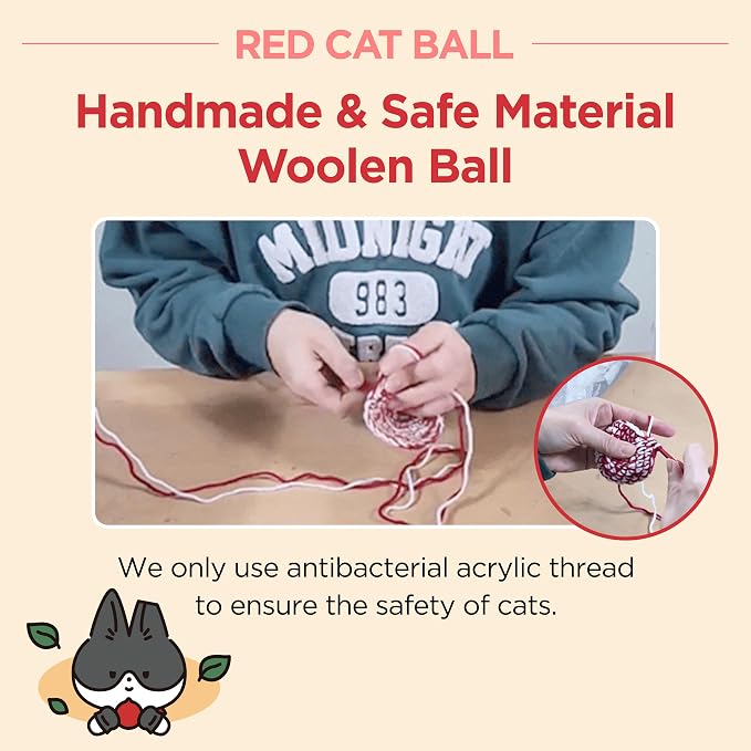 JAYU PET Red Cat Ball - Image 8
